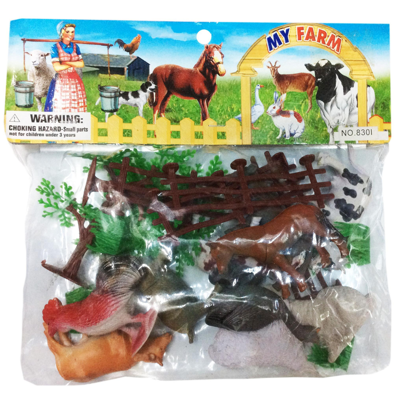 Farm Animal Figurine Kids Toy Pack Saddleworld Devonport