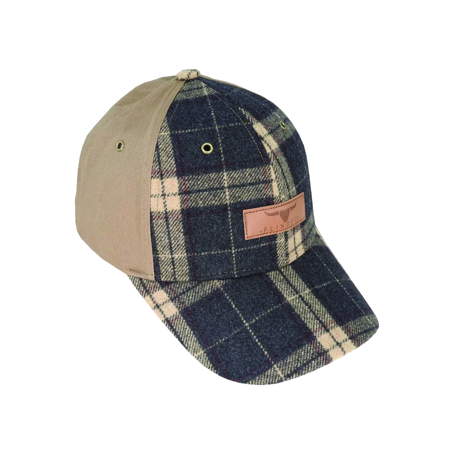 Flinders Wool Blend Check Cap