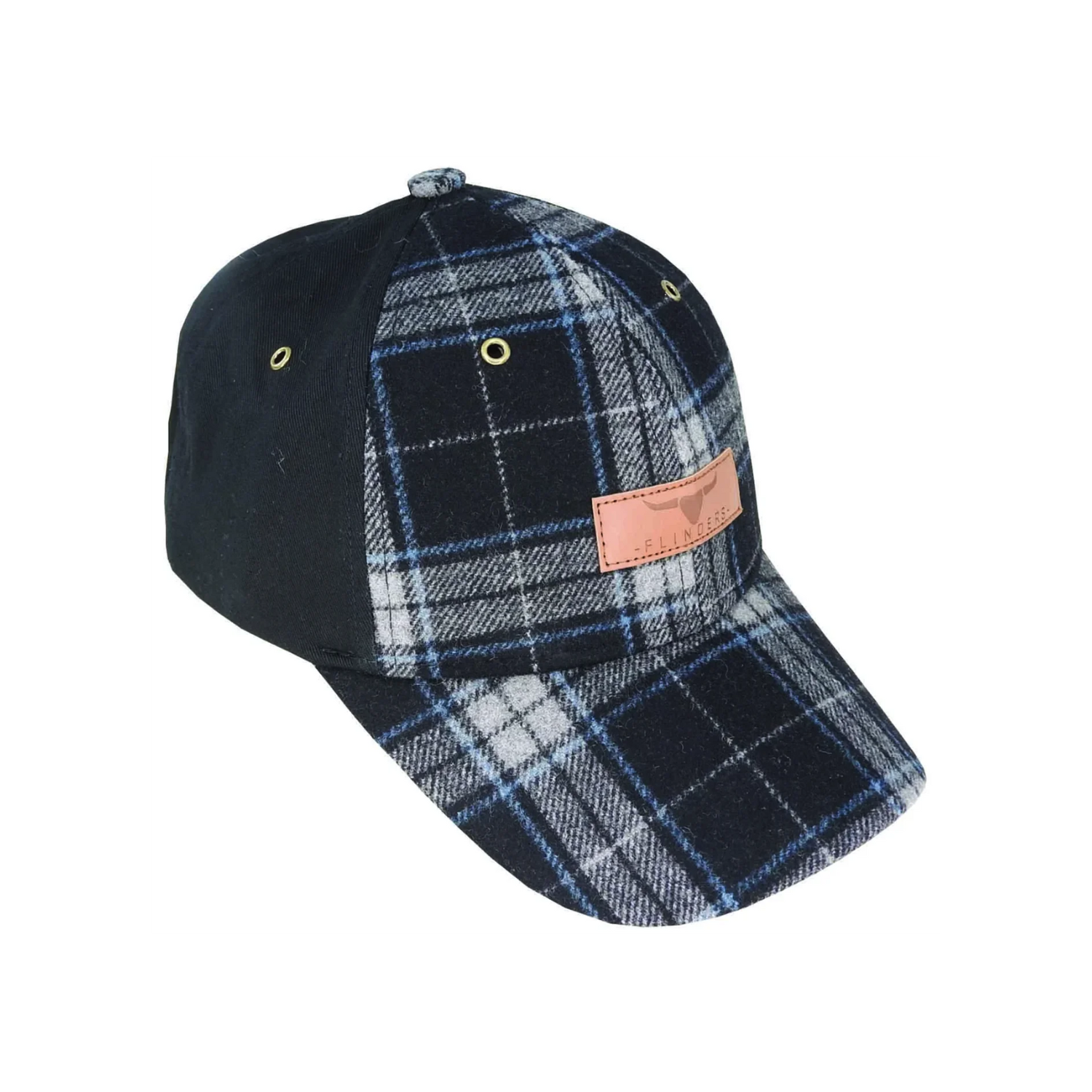 Flinders Wool Blend Check Cap