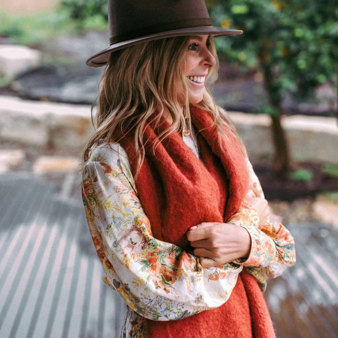 Colorado Wide Brushed Polyester Scarf/Wrap