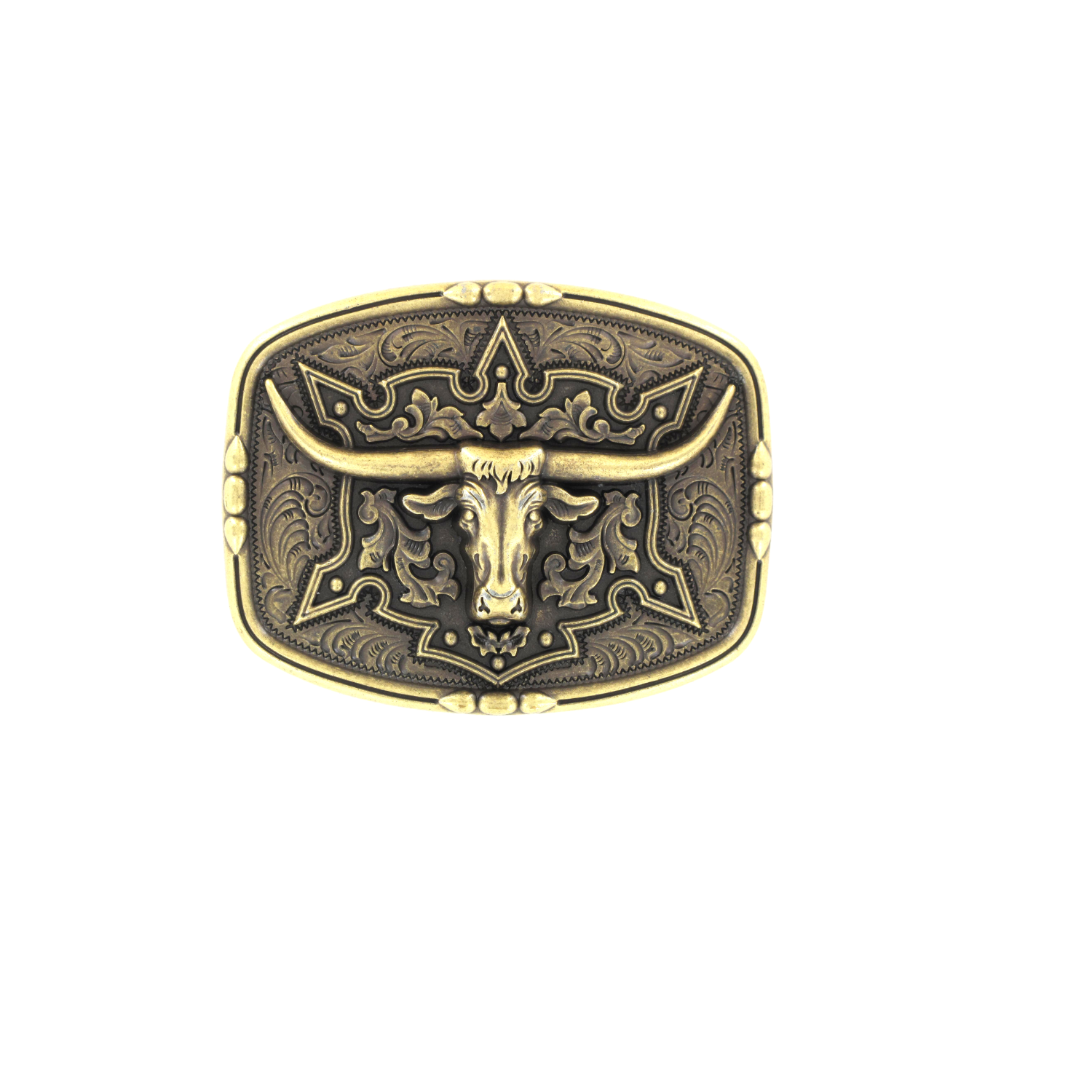 Belt Buckle with Longhorn