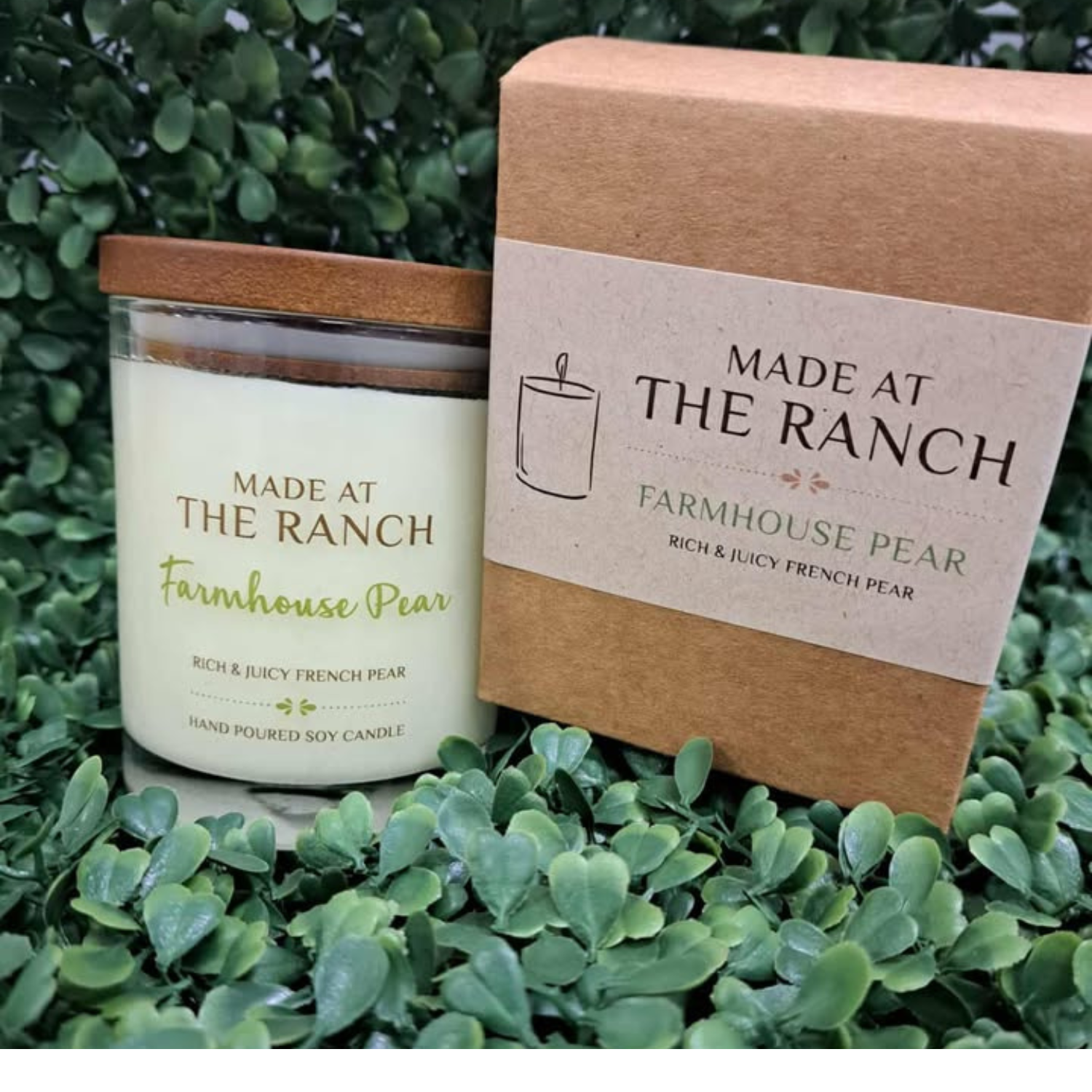 Made at the Ranch Candle with Box - Farmhouse Pear