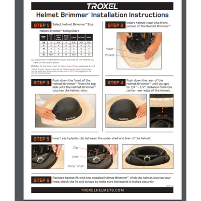 Troxel Helmet Brimmer