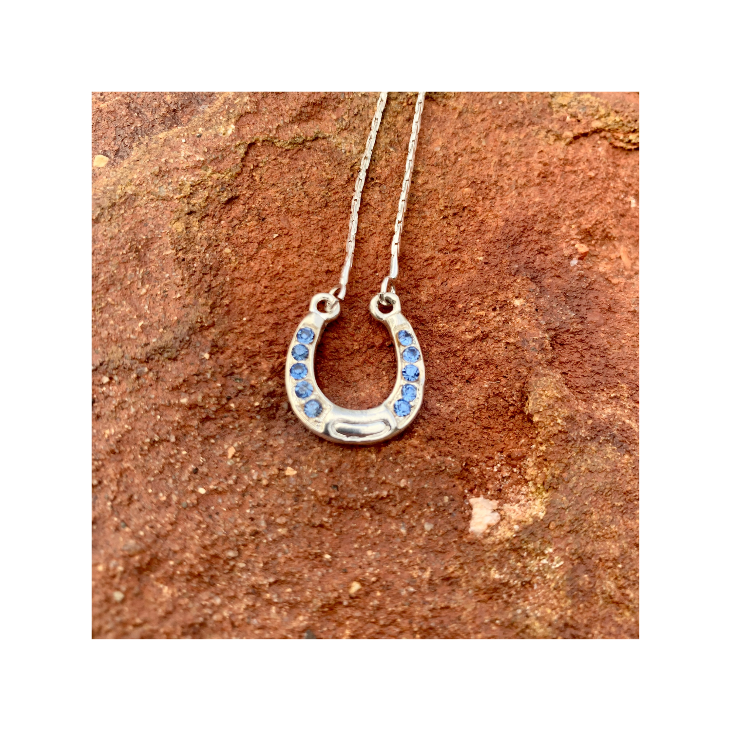 Pretty Lucky Horseshoe Pendant Necklace