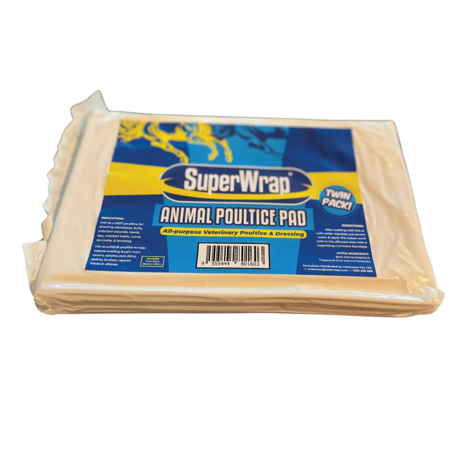 SuperWrap Animal Poultice Pad Twin Pack