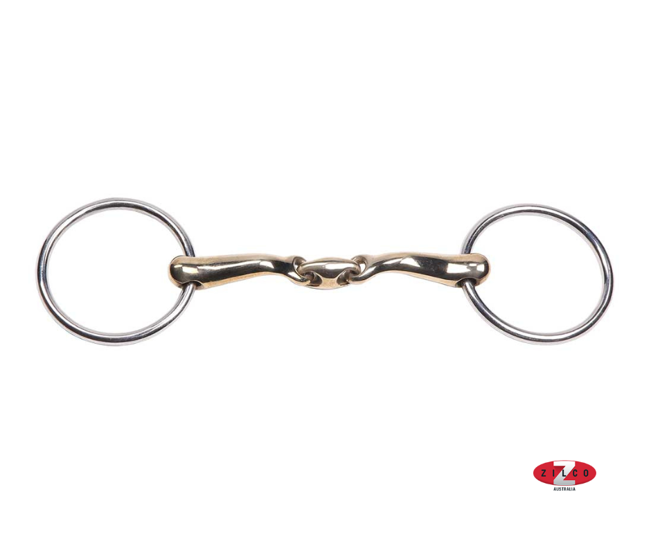 Zilco Curved Gold Training Snaffle