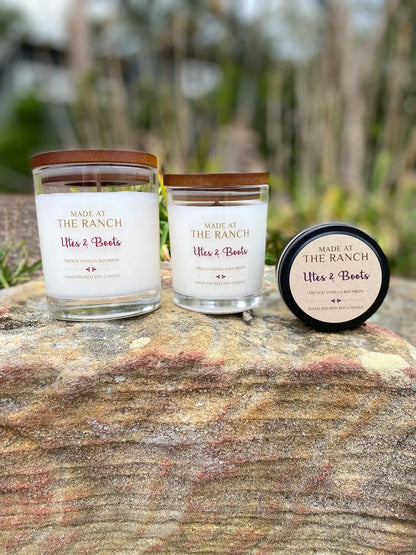 Made at the Ranch Soy Candle - Utes &amp; Boots