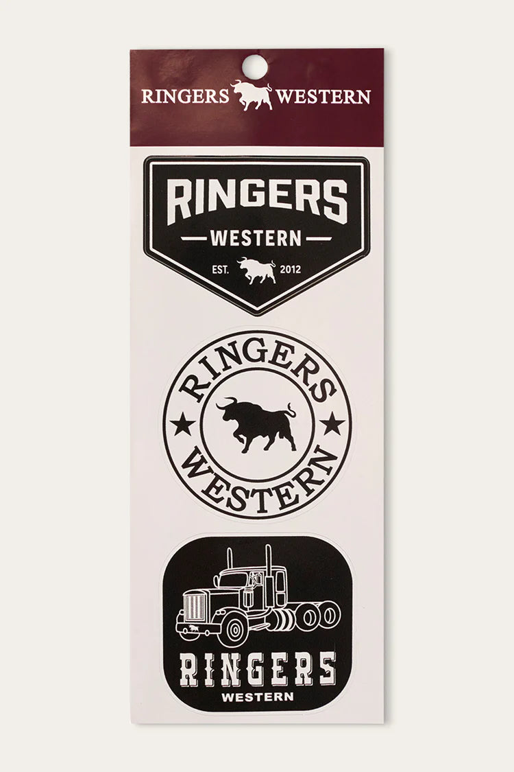 Ringers Western Logo Stickers -3 Pack