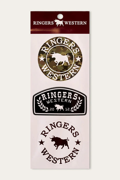 Ringers Western Logo Stickers -3 Pack