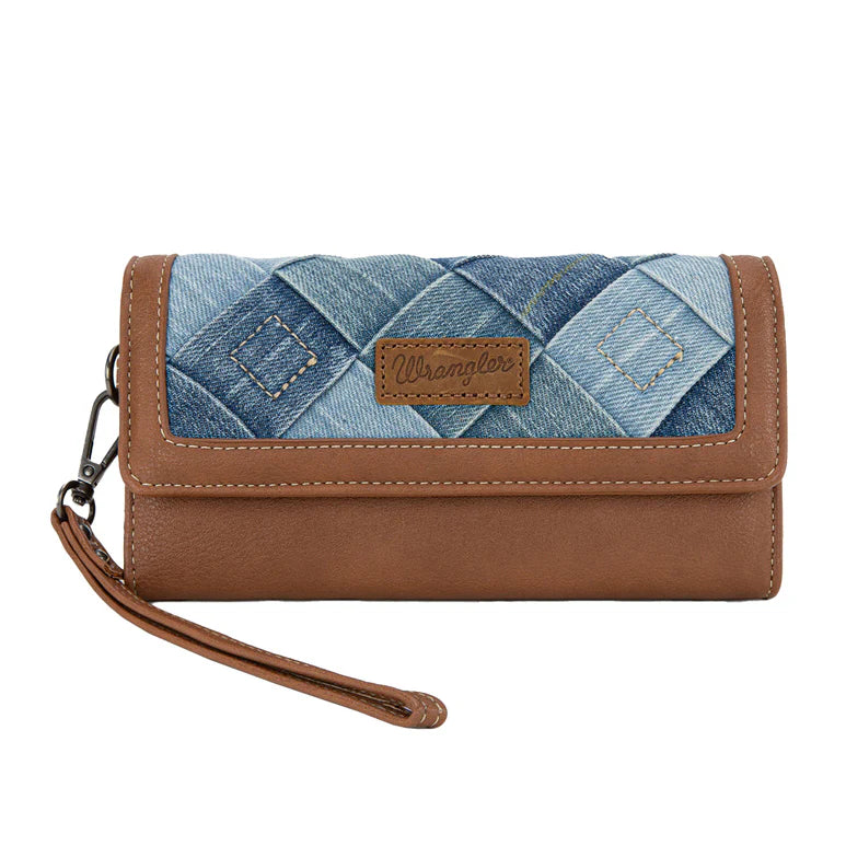 Wrangler Denim Patchwork Wallet