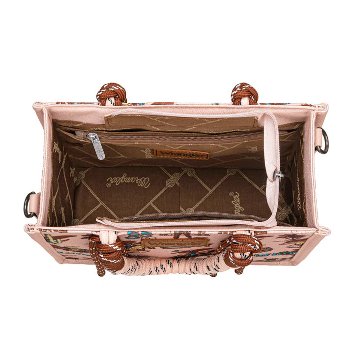 Wrangler Rodeo Print Crossbody Handbag