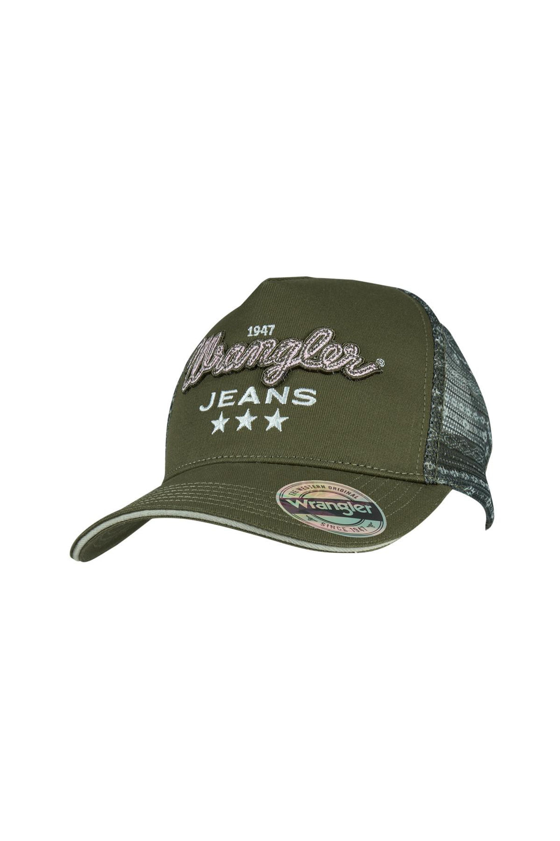 Wrangler High Profile Ponytail Trucker Cap