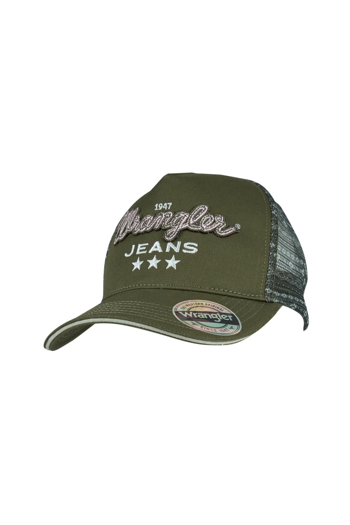 Wrangler High Profile Ponytail Trucker Cap