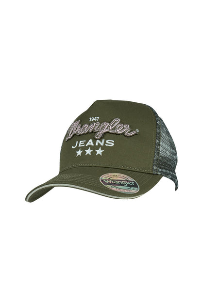 Wrangler High Profile Ponytail Trucker Cap