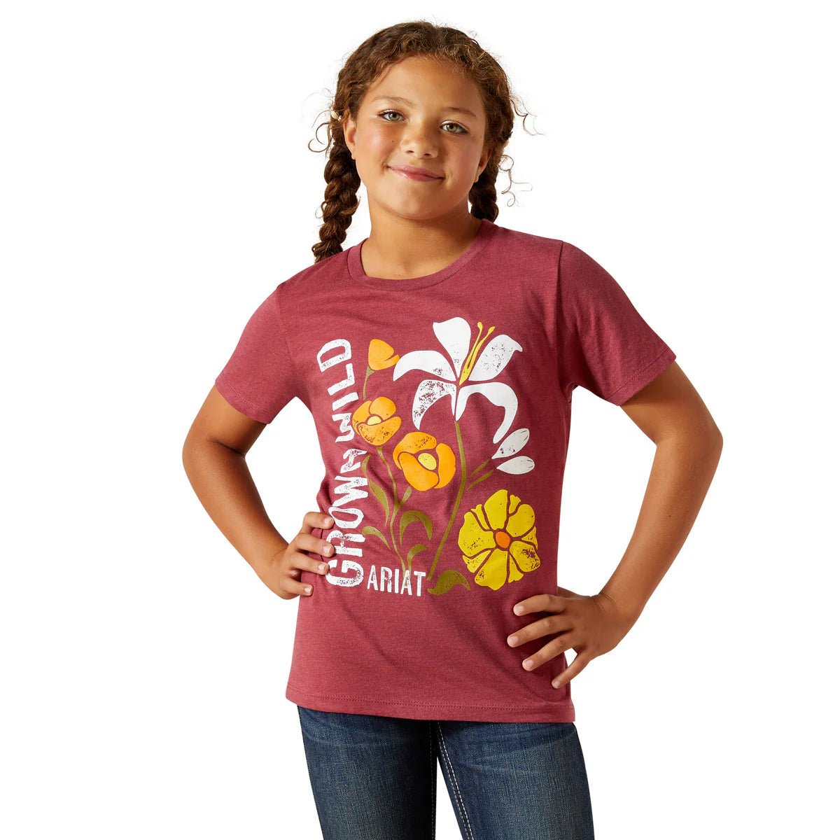 Ariat Girls Grown Wild Short Sleeve T-Shirt - Saddleworld Devonport