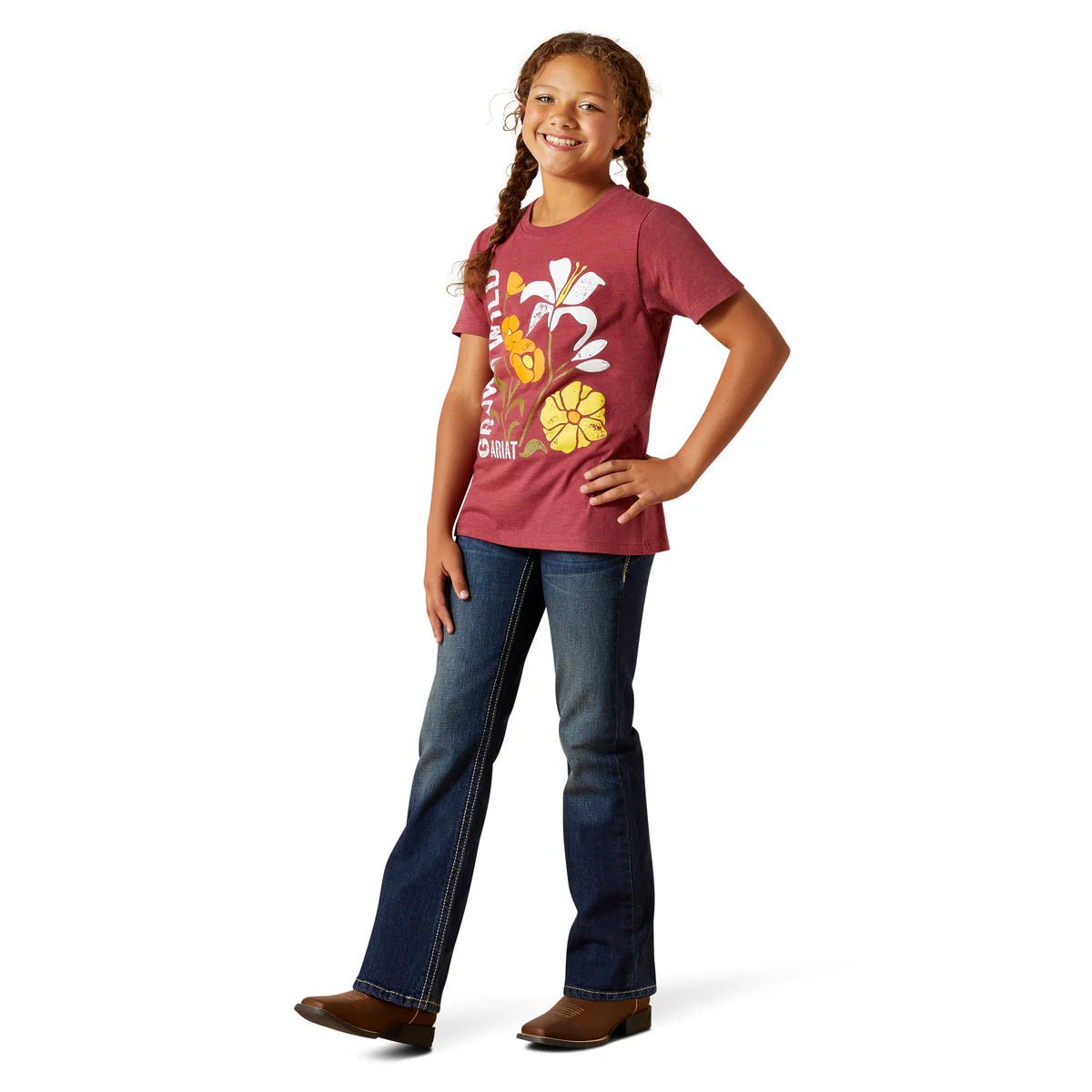 Ariat Girls Grown Wild Short Sleeve T-Shirt - Saddleworld Devonport