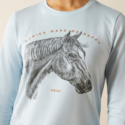 Ariat Girls Happy Longsleeve Tee - Saddleworld Devonport