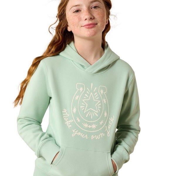 Ariat Girls Make Your Luck Hoodie - Saddleworld Devonport