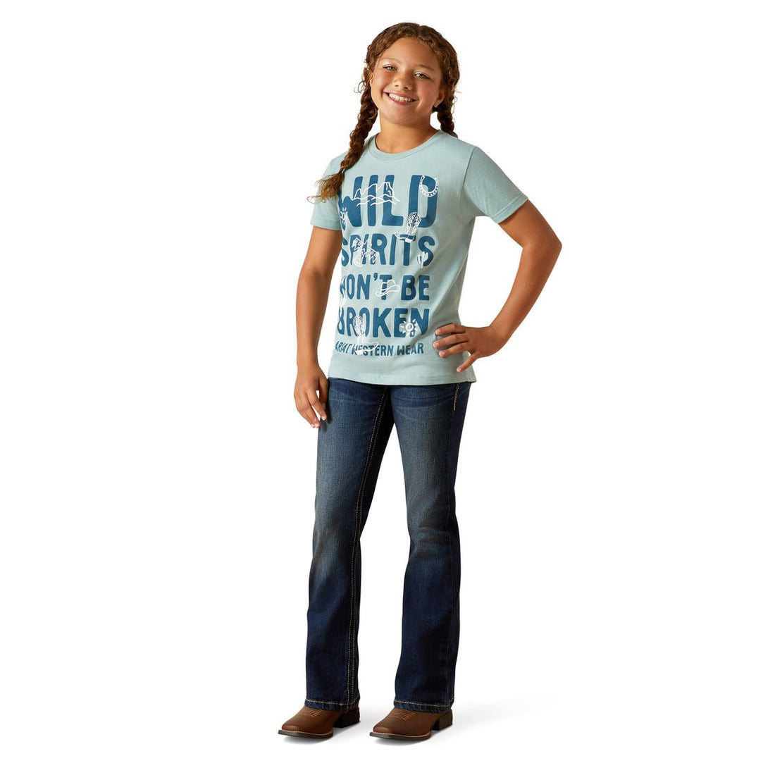 Ariat Girls Wild Spirits T-Shirt - Saddleworld Devonport