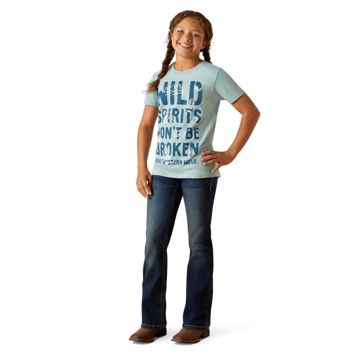 Ariat Girls Wild Spirits T-Shirt - Saddleworld Devonport