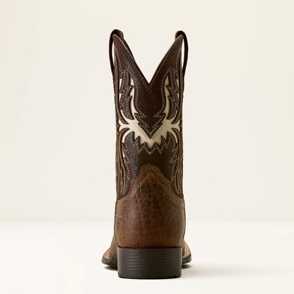 Ariat Kids Driftwood Wide Square Toe Boot - Earth/Royal Chocolate - Saddleworld Devonport