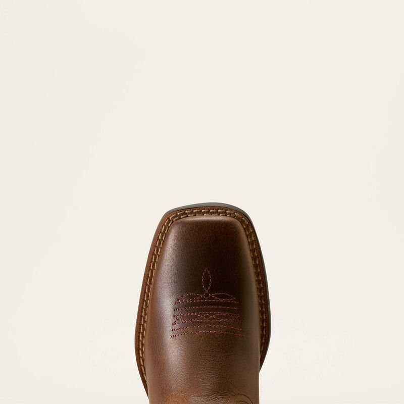 Ariat Kids Sundown Wide Square Toe Boots - Georgia Clay/Royal Gold - Saddleworld Devonport