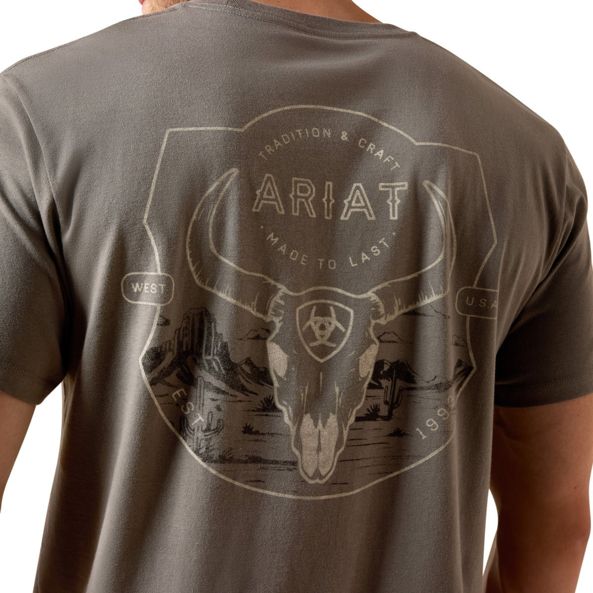 Ariat Mens Desert Badge Tradition Tee - Saddleworld Devonport