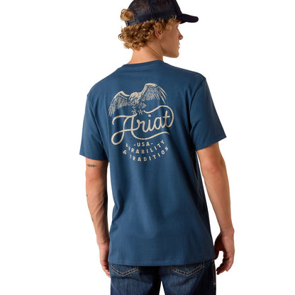 Ariat Mens Drop Down Eagle Tee - Saddleworld Devonport
