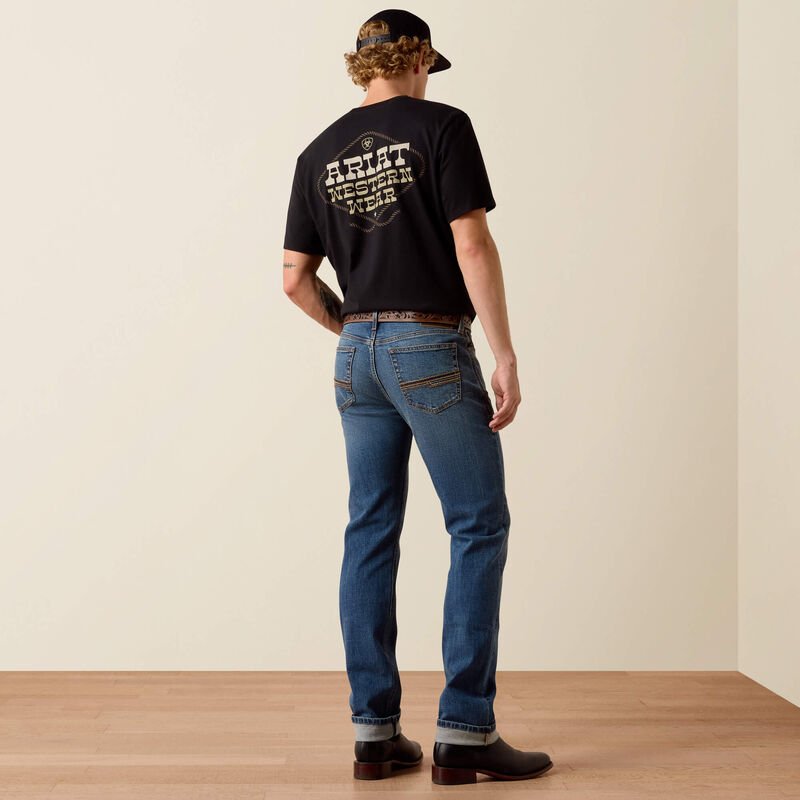 Ariat Mens M8 Modern Slim Straight Jeans - Crosby Zane - Saddleworld Devonport