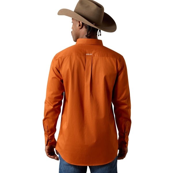 Ariat Mens Team Logo Lightweight Twill Fitted long Sleeve Shirt - Saddleworld Devonport