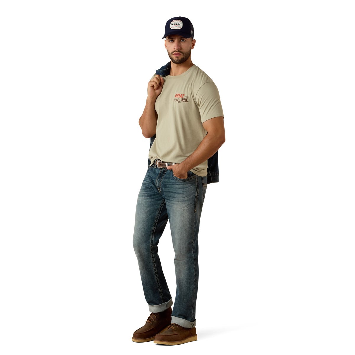 Ariat Mens Whiskey Uno Tee - Saddleworld Devonport