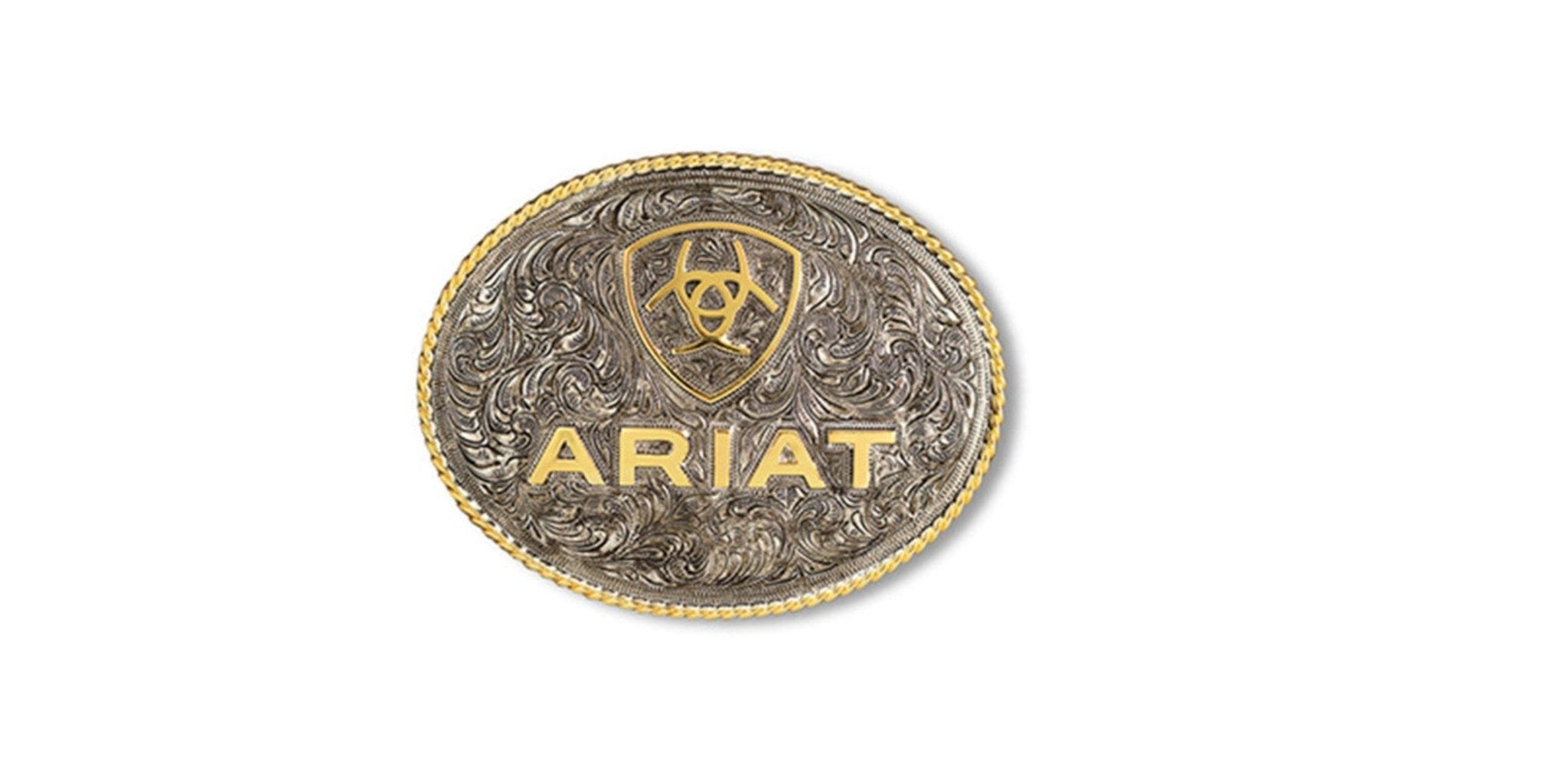 Ariat Rope Edged Oval Belt Buckle - Saddleworld Devonport