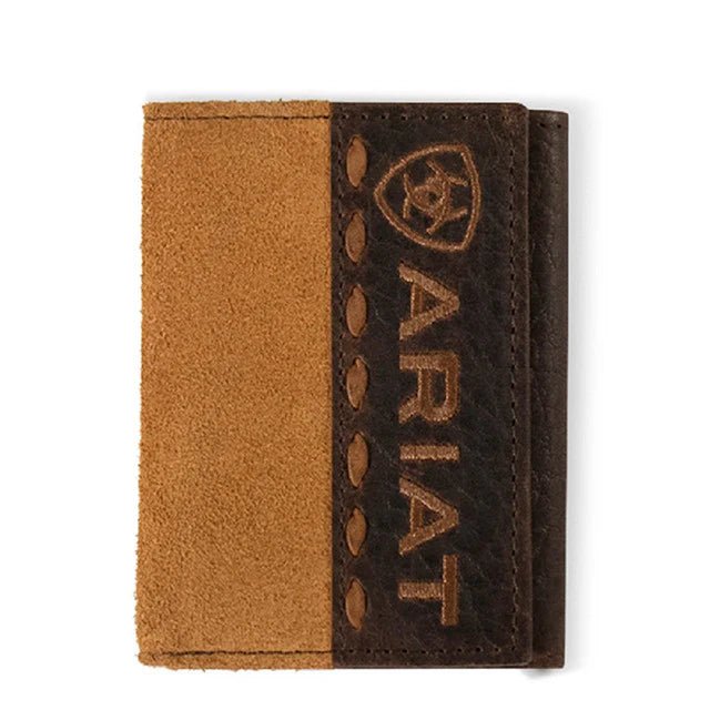 Ariat Trifold Roughout Wallet - Saddleworld Devonport