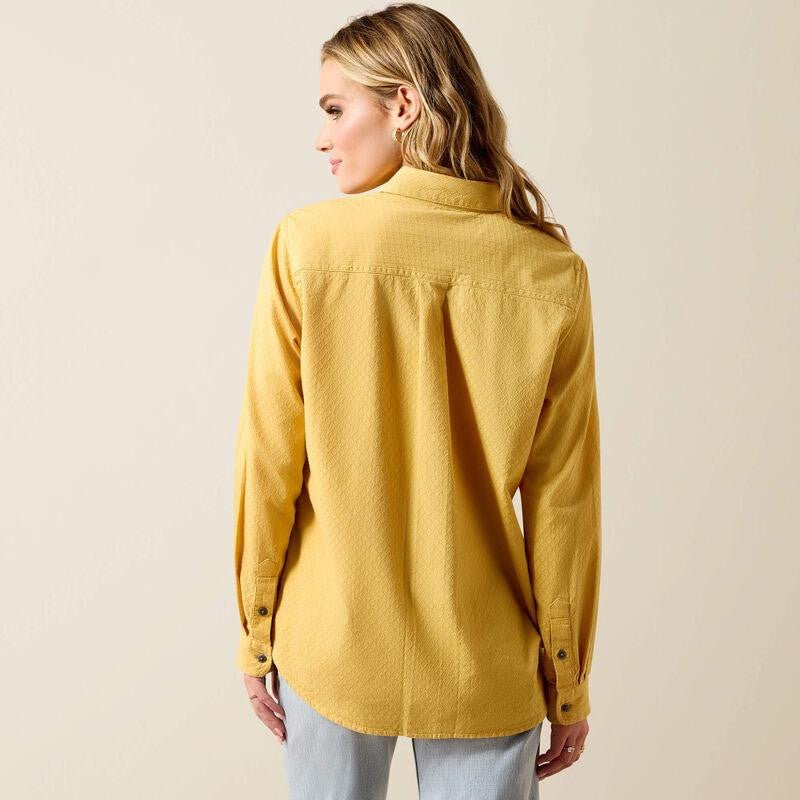 Ariat Womens Billie Jean Long Sleeve Shirt - Rattan Dobby - Saddleworld Devonport