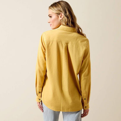 Ariat Womens Billie Jean Long Sleeve Shirt - Rattan Dobby - Saddleworld Devonport