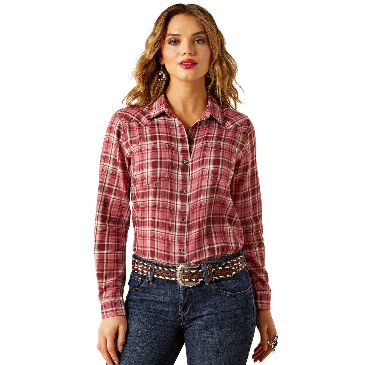 Ariat Womens Billie Jean Long Sleeve Shirt - Sunkissed Plaid - Saddleworld Devonport