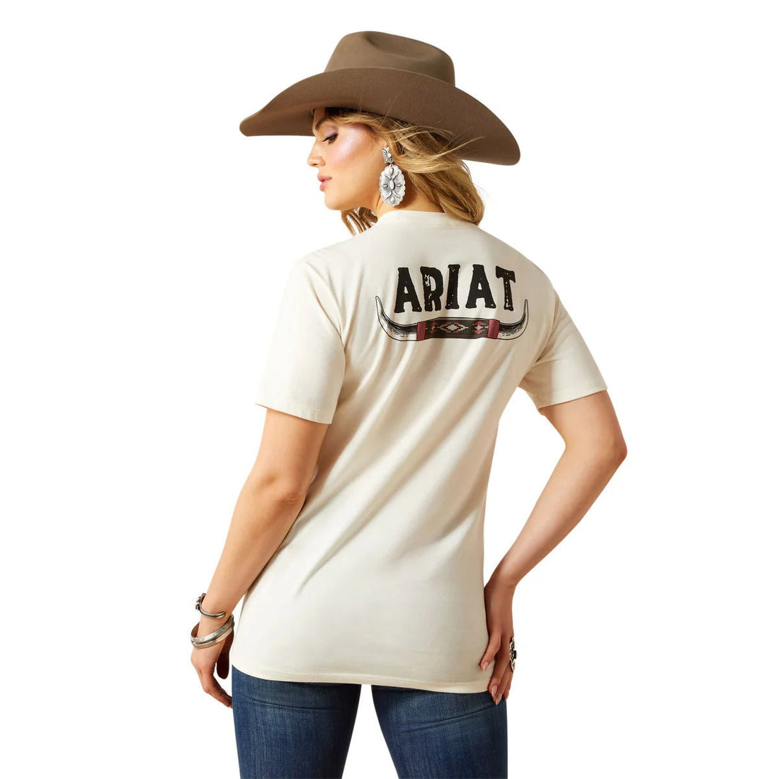 Ariat Womens Bull Horns T-Shirt - Saddleworld Devonport
