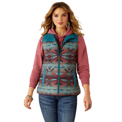 Ariat Womens Crius Insulated Vest - Dragonfly with Inez Blanket Print - Saddleworld Devonport