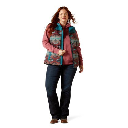 Ariat Womens Crius Insulated Vest - Dragonfly with Inez Blanket Print - Saddleworld Devonport
