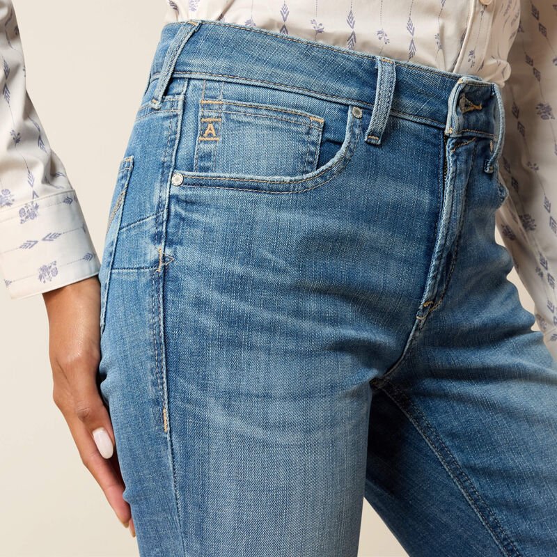 Ariat Womens High Rise Boot Cut Jeans - Lyra Belfair - Saddleworld Devonport