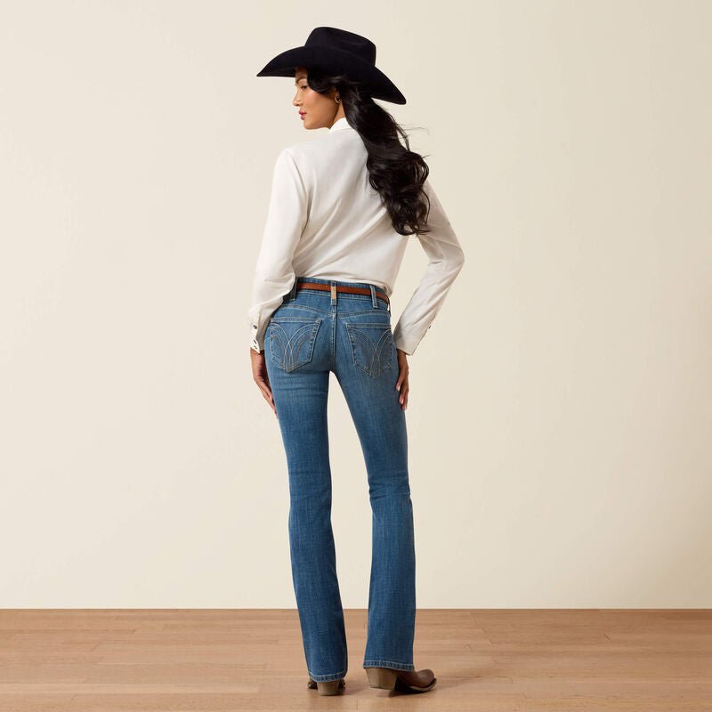 Ariat Womens Mid Rise Boot Cut Jeans - Esti Ithica - Saddleworld Devonport