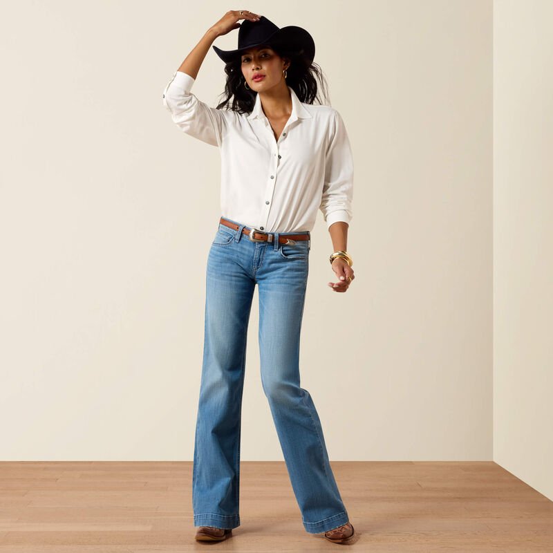 Ariat Womens Mid Rise Trouser Jeans - Sherry Glendale - Saddleworld Devonport