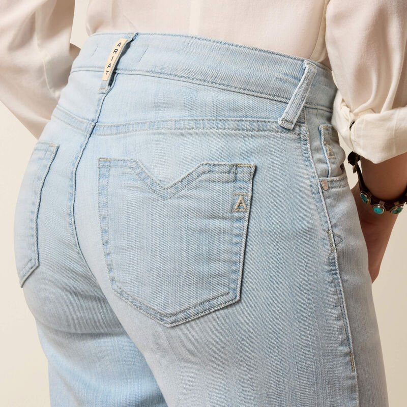 Ariat Womens Perfect Rise Wide Crop Jeans - Clare Claremont - Saddleworld Devonport
