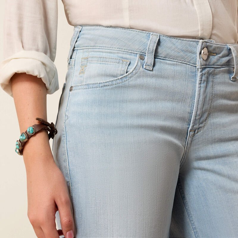 Ariat Womens Perfect Rise Wide Crop Jeans - Clare Claremont - Saddleworld Devonport