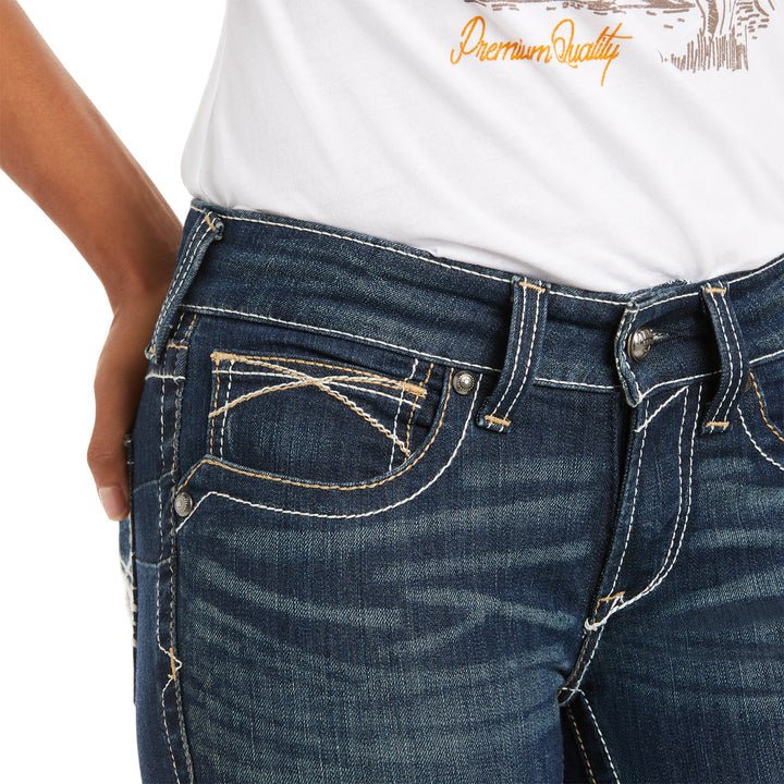 Ariat Womens R.E.A.L Boot Cut Jeans - Whipstich - Saddleworld Devonport