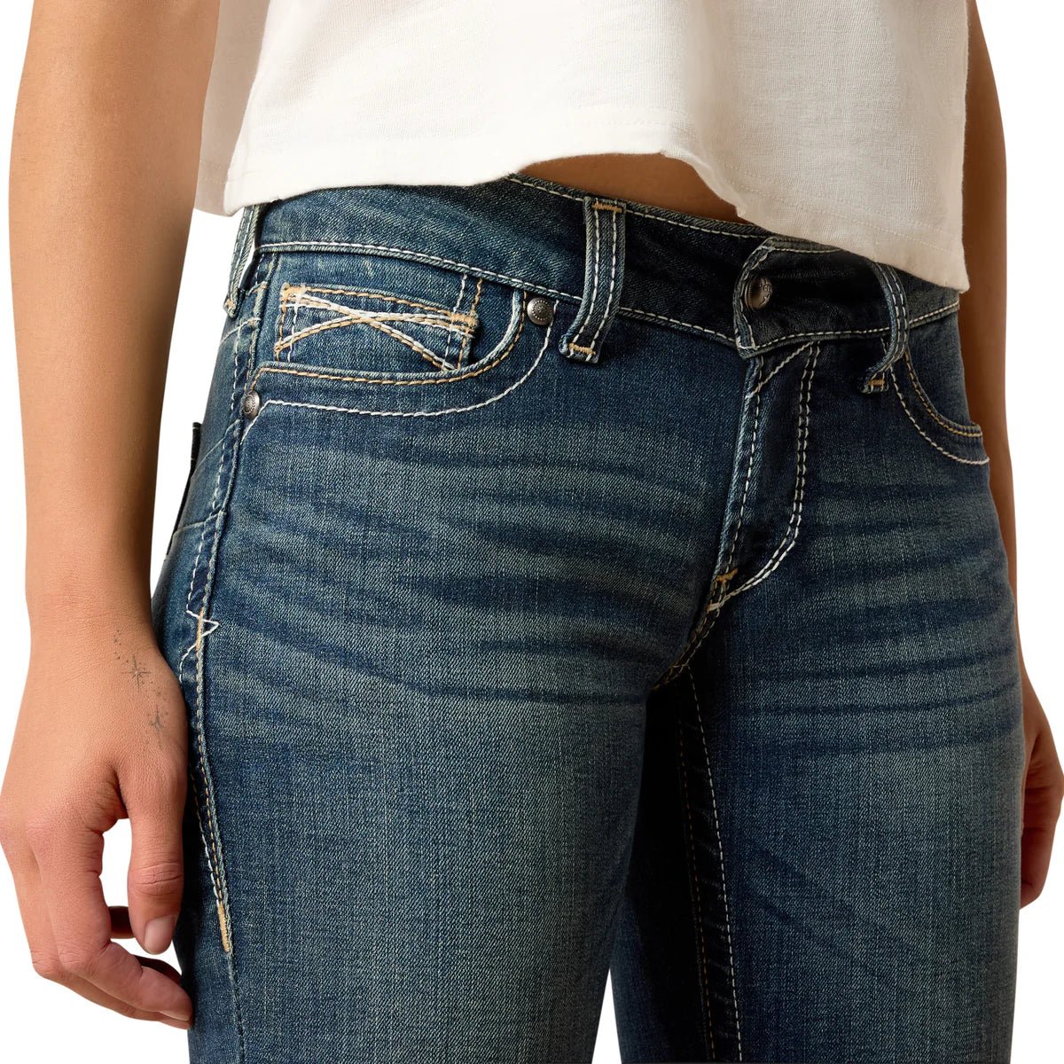 Ariat Womens R.E.A.L Boot Cut Whipstitch Jeans - Saddleworld Devonport