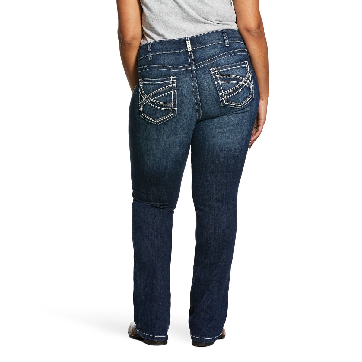 Ariat Womens R.E.A.L Mid Rise Entwined Boot Cut Jean - Saddleworld Devonport