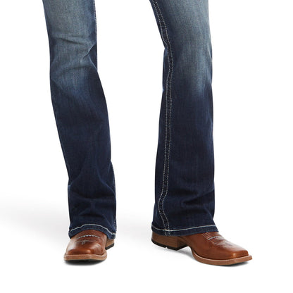 Ariat Womens R.E.A.L Mid Rise Entwined Boot Cut Jean - Saddleworld Devonport