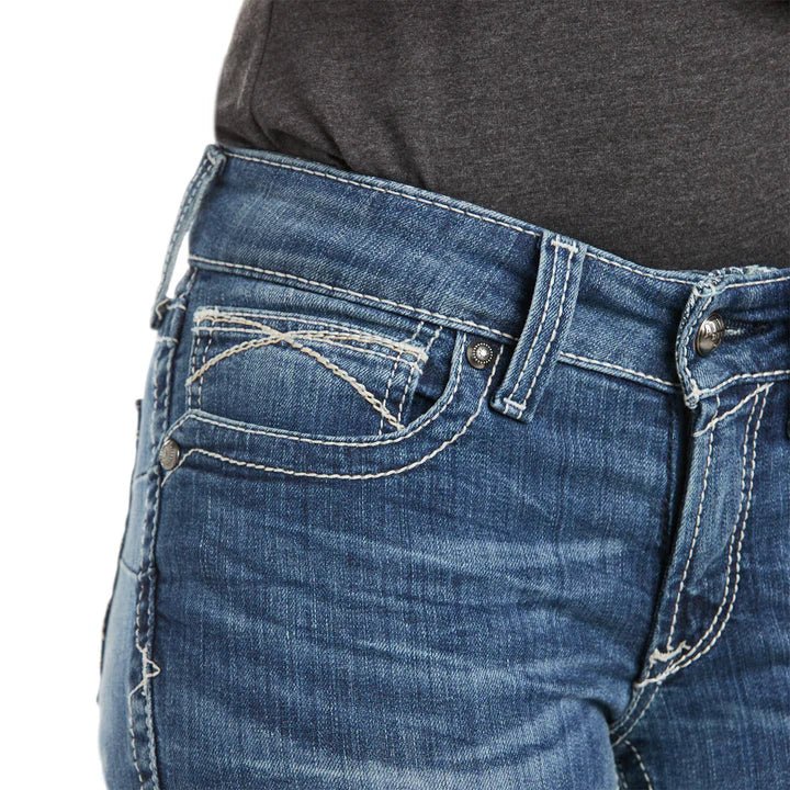 Ariat Womens R.E.A.L Straight Icon Jean - Saddleworld Devonport