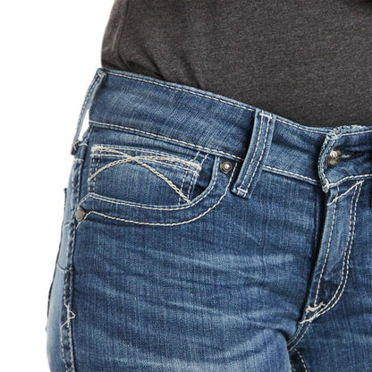 Ariat Womens R.E.A.L Straight Icon Jean - Saddleworld Devonport